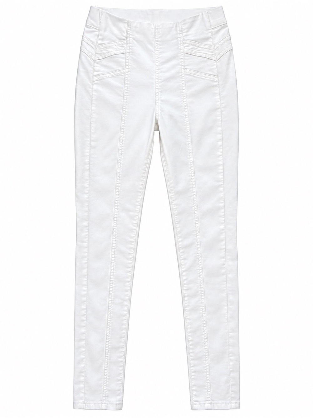 Free People White High-Rise Skinny Pants